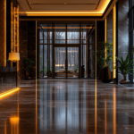 Diohn do Prado explica as vantagens do mármore claro e do mármore escuro.